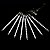 Tubo Chuva Meteoro LED Snowfall Branco Frio 50cm Impermeável Bivolt - Imagem 7