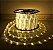 Mangueira LED 100 Metros Redonda Efeito Natal Branco Quente 127V IP66 Externa + 4 Conectores - Imagem 3