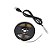 Fita LED USB 5V 5050 Branco Quente 150 LED Black Silicone 3 metros + Controle Dimmer - Imagem 3