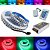 KIT Fita LED 5050 RGB Colorida 120 LED's 28.8W / Mt 12V Rolo 5 Metros + Fonte 15A - Imagem 1