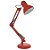 Luminária Mesa Abajur Articulável Metal Escritório Flex 2 em 1 Vermelha Bivolt - Imagem 6