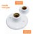 Kit 5 Plafonier Plafon Soquete Porcelana E27 Branco Bivolt - Imagem 5