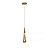 Lustre Pendente Mini Gota Com Brilho Dourado Moderno 3 Cores Bivolt - Imagem 1