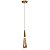 Lustre Pendente Mini Gota Com Brilho Dourado Moderno 3 Cores Bivolt - Imagem 2