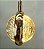 Lustre Pendente Globo Bolhas Cristal Dourado LED 7W 12cm 3000K Bivolt - Imagem 3