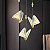 Lustre Pendente Borboleta Cristal Colorido LED 3W 3000K Bivolt - Imagem 4