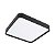 Lustre Plafon LED Metal Black 12W 28x28 Céu Estrelado Branco Frio 6500K Bivolt - Imagem 4