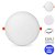 Painel 25W LED Borda Infinita Redondo 2 em 1 Branco Frio 6500K Bivolt - Imagem 1