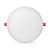 Painel 18W LED Borda Infinita Redondo 2 em 1 Branco Quente 3000K Bivolt - Imagem 2