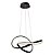 Lustre Pendente Moderno Infinity LED 50W Preto 4000K Branco Neutro Bivolt - Imagem 1