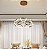 Lustre Pendente Moderno Curvas LED 50W Dourado 4000K 55cm Bivolt - Imagem 3