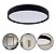 Plafon LED 24W Moderno Preto 40cm Redondo 4000K Bivolt - Imagem 2