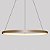 Lustre Pendente Moderno 60cm Anel LED 30W Dourado 3000K Bivolt - Imagem 7