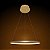 Lustre Pendente Moderno 60cm Anel LED 30W Dourado 3000K Bivolt - Imagem 5