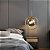 Lustre Pendente Jabuticaba Aro Globo Dourado 25cm E14 Bivolt TY6910 - Imagem 4