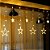 Cascata LED Estrela 3 Metros 8 Efeitos Branco Quente 220V - Imagem 3