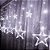 Cascata LED Estrela 3 Metros 8 Efeitos Branco Frio 220V - Imagem 1