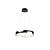 Lustre Pendente LED Moderno 40W Epsilon Anel Preto 3000K Bivolt - Imagem 1
