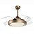 Lustre Ventilador de Teto Basic Dourado LED Multicor Controle Remoto Bivolt - Imagem 1