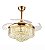 Lustre Ventilador de Teto Cristal LED Multicor Controle Remoto Bivolt - Imagem 1