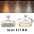 Lustre Ventilador de Teto Sagita Branco LED Multicor Controle Remoto Bivolt - Imagem 4
