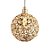 Lustre Pendente Globinho 1xG9 Aramado Cristal K9 Dourado Bivolt - Imagem 4