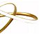 Lustre Pendente Moderno Infinity LED 45W Dourado Multicor Bivolt - Imagem 4