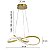 Lustre Pendente Moderno Infinity Cristal LED 36W Dourado Multicor Bivolt - Imagem 4