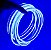KIT 1 a 10 Metros Mangueira Fita LED Neon Flex Azul + Rabicho - Imagem 1