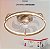 Lustre Ventilador Golden LED Multicor Bluetooth Controle Remoto Bivolt - Imagem 6