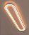 Lustre Plafon LED 48W Telaio Linear 120cm Branco 3000K Bivolt - Imagem 2
