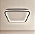 Lustre Plafon LED 32W Telaio 40x40 Quadrado Preto 3000K Bivolt - Imagem 1