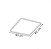 Lustre Plafon LED 32W Telaio 40x40 Quadrado Preto 3000K Bivolt - Imagem 5
