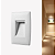 Balizador LED 2W Step Embutir Vertical 4X2 Branco 3000K Bivolt - Imagem 1
