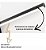 Arandela LED 12W Hubble 60cm Espelho Quadro Preto 3000K Bivolt - Imagem 7