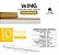 Arandela LED 10W Espelho Quadro 52cm Wing Dourado 3000K Bivolt - Imagem 4