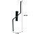 Arandela LED 12W 60cm Raio Preto 3000K Bivolt - Imagem 3