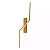 Arandela LED 12W 60cm Raio Dourado 3000K Bivolt - Imagem 3