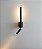 Arandela LED 7W Duplo Interruptor Foco e Luz Difusa Preta 3000K Bivolt - Imagem 7