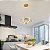 Lustre Pendente Moderno Oval LED 36W Dourado Multicor Bivolt - Imagem 3