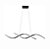 Lustre Pendente LED 35W Moderno Espiral Preto 110cm 4000K Bivolt - Imagem 1