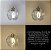Lustre Pendente LED 3W Cúpula Vidro Dourado Multicor Bivolt - Imagem 3