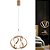 Lustre Pendente LED 35W Mini Curvas Dourado Multicor Bivolt - Imagem 5