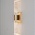 Arandela LED 6W Tubo Duplo Cristal Dourado 3000K Bivolt - Imagem 2
