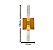 Arandela LED 6W Tubo Duplo Cristal Dourado 3000K Bivolt - Imagem 5