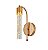 Arandela LED 5W Tubo Chuva Cristal Dourado 3000K Bivolt - Imagem 1