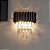 Arandela Queen Metal Preto 2xE14  Cristal 24x31cm Bivolt - Imagem 2