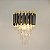 Arandela Queen Metal Preto 2xE14  Cristal 24x31cm Bivolt - Imagem 3