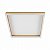 Lustre Plafon LED 28W Sobrepor 40x40 Dourado 3000K Bivolt - Imagem 2