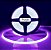 Fita LED COB Roxo 10W 360 LED’s 12V IP44 5 Metros - Imagem 2